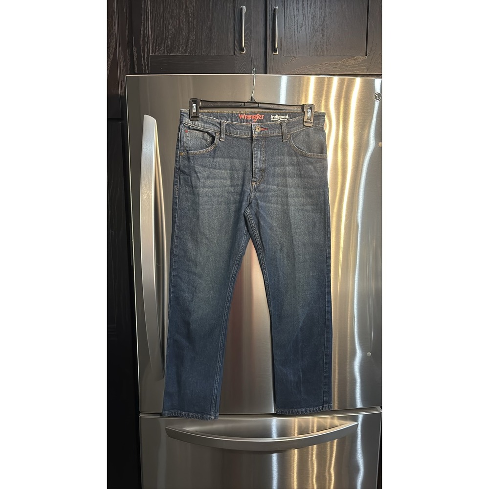 Wrangler Indigood BOYS SZ 16 HUSKY Straight Fit Jeans Blue Denim